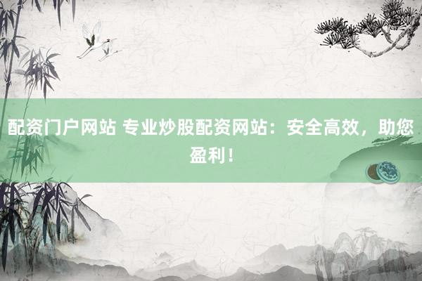 配资门户网站 专业炒股配资网站：安全高效，助您盈利！